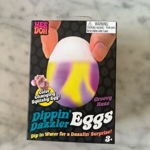 Color Changing Squishy Egg - Purple and Yellow